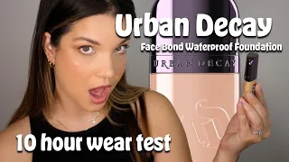 NEW* URBAN DECAY FACE BOND WATERPROOF FOUNDATION REVIEW AND WEAR TEST + CAN IT LAST THROUGH THE GYM?