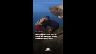 Demora para tirar foto na Pedra do Telégrafo acaba em briga e discussão