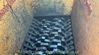 Metal shredder Machine, Twin Shaft Metal Crusher, #IndustrialMetalShredder, #DualShaftMetalCrusher,