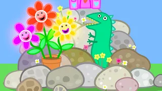 Peppa Pig Makes A Rock Garden 🐷 🪨 Playtime With Peppa