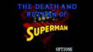 Death and Returns of Superman Intro Sega Genesis