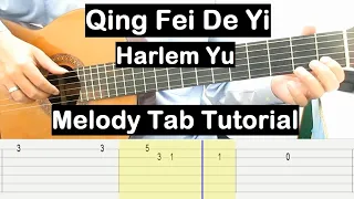 Qing Fei De Yi Guitar Lesson Melody Tab Tutorial Guitar Lessons for Beginners