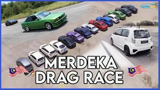 2020 Merdeka Drag Race: Myvi vs KE70 vs BRZ vs Impreza vs BMW vs Passat vs S60