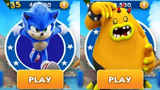 Sonic Dash vs Zomom Sonic Lost World - Movie Sonic vs All Bosses Zazz Eggman Mod -All 68 Characters