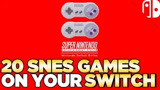 20 NEW SNES Games on Your Switch TOMORROW!
