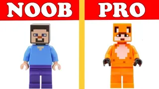 NOOB vs PRO | Lego MINECRAFT |stop motion animation