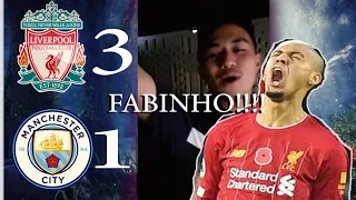 LIVERPOOL vs MANCHESTER CITY 3-1 FAN REACTION 2019