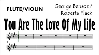 You Are The Love Of My Life Flute Violin Sheet Music Backing Track Play Along Partitura