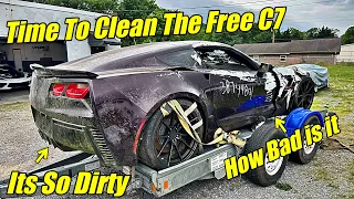 Detailing The abandoned Free Corvette C7 What Should We Do with it?