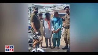 Police response unit arrested 3 members of dacoit gang at general bus stand in Lahore