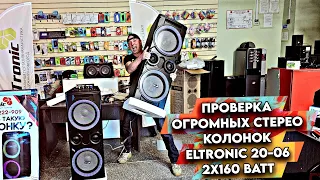 ПРОВЕРКА ОГРОМНЫХ КОЛОНОК в МДФ корпусе. ELTRONIC 20-06 TWIN BOX