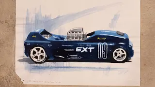 Crate Racer Custom Done on (News Print)