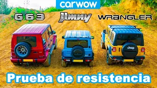 AMG G63 Vs Suzuki Jimny Vs Jeep Wrangler | ¿Cuál es el mejor todoterreno?