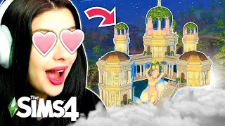 I Tried a FLOATING HOUSE Build Challenge in The Sims 4✨(and named it Simsieland)✨