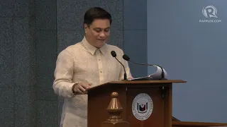 Acceptance speech of Senate President Juan Miguel Zubiri