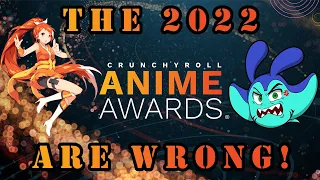 Crunchyroll 2022 Anime Awards Nominees Are WRONG! - NeonManta Streams