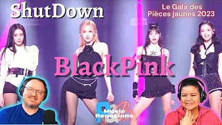 BLACKPINK ft. Daniel Lozakovich | "Shut Down" ( Le Gala des Pièces Jaunes 2023) | Couples Reaction!