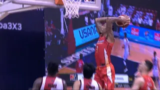 Jamie Malonzo elevates for the two-hand dunk! | PBA Governors' Cup 2021