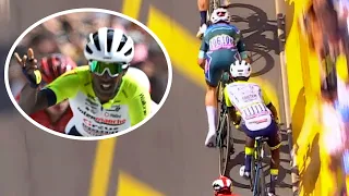 Biniam Girmay FURIOUS with Jasper Philipsen after this Move | Tour de France 2023 Stage 7