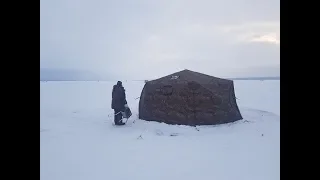 Ночная рыбалка в большой палатке -Гексагон