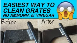 How to CLEAN Stove & Oven Grates in 5 SECONDS NO Ammonia or Vinegar Spray and WIPE OFF food & grease