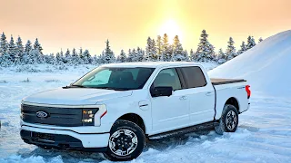 Новий електричний пікап Ford F-150 Lightning 2022 року в холодному режимі на Алясці