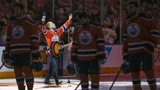 Edmonton fans singing U.S. anthem was ‘cool’: Oilers forward