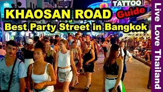 Khaosan Road Bangkok - The best party street in Thailand #livelovethailand