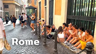 [4K]🇮🇹 Italy Morning Walk👡: Rome, Fontana di Trevi⛲ Pantheon🏛️ Campo de' Fiori, Piazza Navona 2022