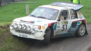 GROUP B Peugeot 205 T16 Hits Grass Verge! - Historic Rally Festival 2021