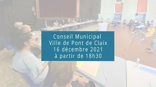 Conseil Municipal du 16 décembre 2021