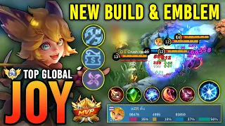 NEW BUILD & EMBLEM!! JOY BEST BUILD 2023 | TOP GLOBAL JOY GAMEPLAY - MOBILE LEGENDS