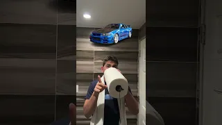 SKYLINE R-34 GTR SOUND WITH PAPER TOWELL ROLL?!? 🔥🧻🔥🧻