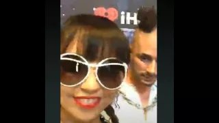 DNCE backstage at Z100's iHeartRadio Jingle Ball 2015 (via iHeartRadio Periscope)