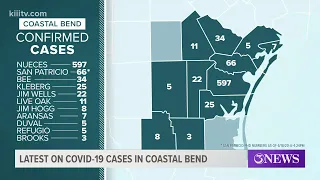 49 new cases in Nueces County: Breakdown Of COVID-19 Cases In The Coastal Bend by County