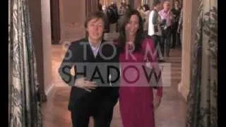 Paul McCartney and Nancy Shevell at Stella McCartney show in Paris