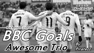 Real Madrid ● BBC - Bale, Benzema, Cristiano Goals ● Awesome Trio ● By Piratezz