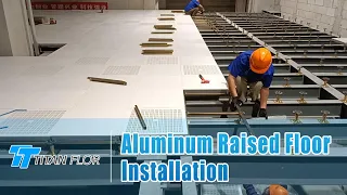 Aluminum Raised Floor System Installation -- Titanflor