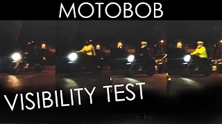 Motorcycle Gear Visibility Test: White/Black/High-Vis Helmets & Jackets