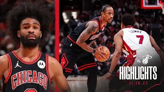 HIGHLIGHTS: Chicago Bulls with a 21-point comeback 102-97 win against the Miami Heat