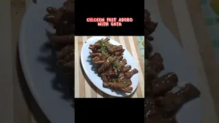 Chicken feet adobo with gata