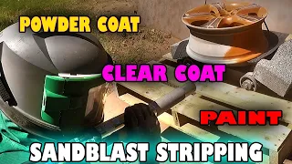 Blasting Paint, Powder Coat and Clear Coated Wheels / Rims – Sandblasting Coating Removal