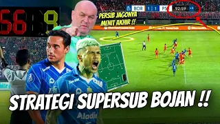 Taktik Cerdas Bojan Hodak, Persib Superior di Menit Akhir !! Rubah Jalannya Laga Lewat Supersub