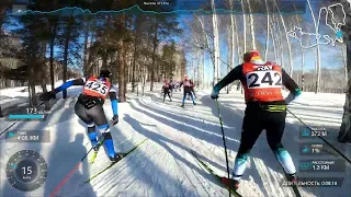 Лыжный марафон Европа-Азия 2024 с телеметрией.