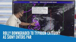 Rolly downgraded to typhoon category as Siony enters PAR