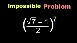 Impossible Math Problem | A Nice Math Olympiad Simplification Problem | Can You Solve This ?