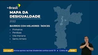 SP | Mapa da desigualdade: estudo compara distritos de São Paulo