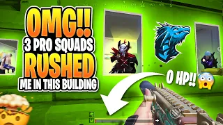 OMG!!! 3 Pro Squads Rushed me in this building🥵 / Pubg mobile/ UnknownOp