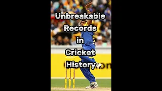 unbreakable records in cricket history #top10 #part1 #top10worldfactstv