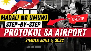 🛑PROSESO SA AIRPORT || STEP BY STEP || MADALI NG UMUWI NG PINAS || GUIDE SA BAGONG IATF PROTOKOL